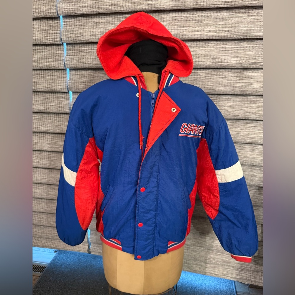 Giants vintage bomber jacket.womens LG.16/18.Authentic Stadium Apparel.SmokeFree